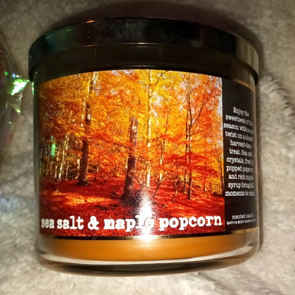 Sea Salt Maple Popcorn BBW Candle